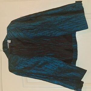 Chico's Teal and Black Women's Blazer